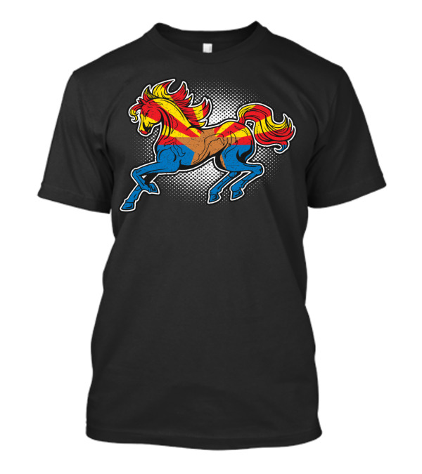 Arizona State Flag Galloping Horse T-Shirt