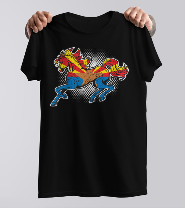 Arizona State Flag Galloping Horse T-Shirt