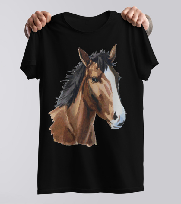 Awesome Seal Brown American Wild Horse T-Shirt