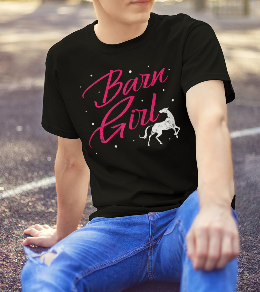 Barn Girl Horse Equestrian Spirit T-Shirt