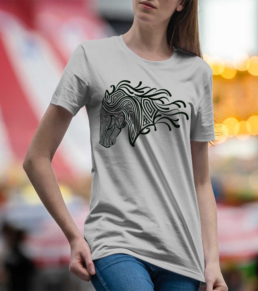 Creative Unique Horse With Flo T-Shirt