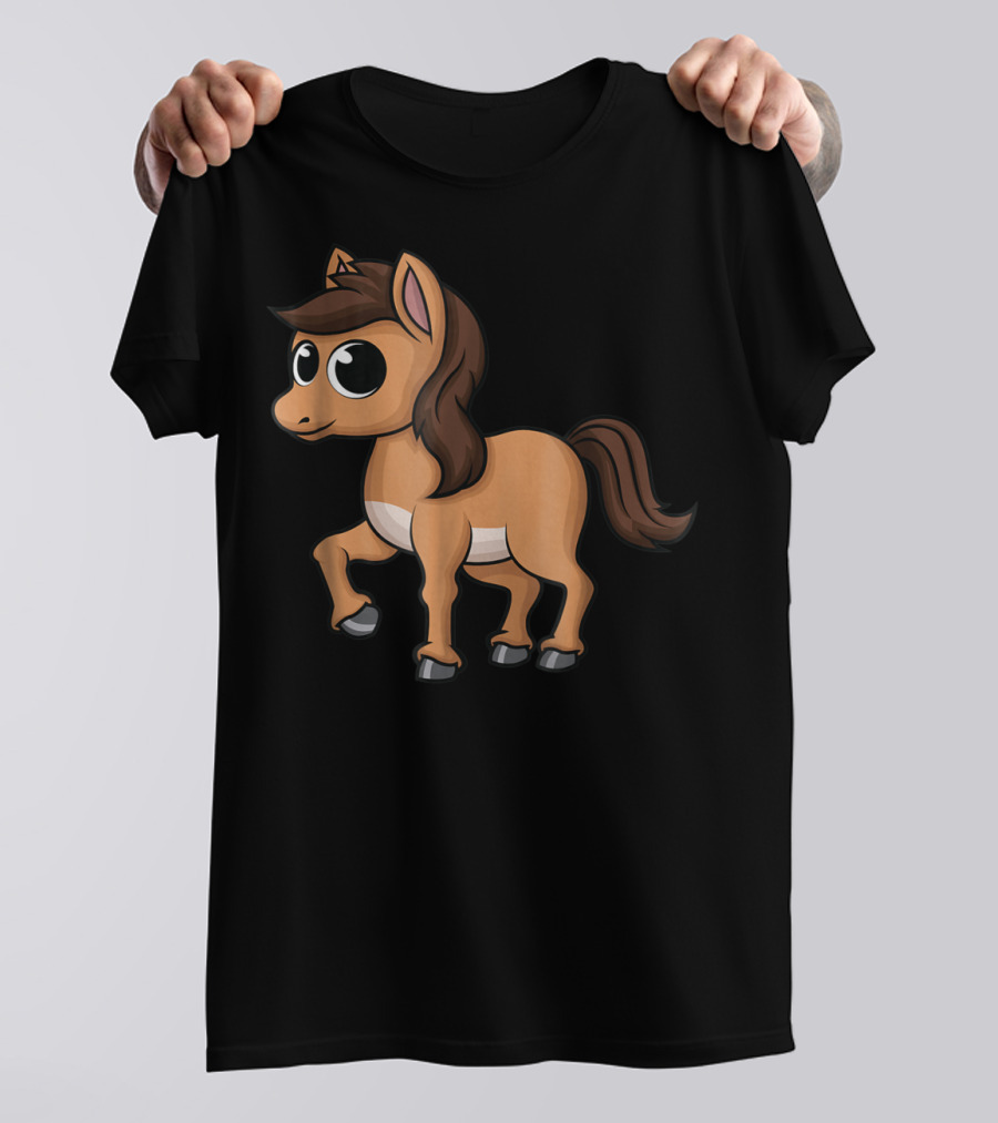 Cute Baby Horse Pony Princess Animal T-Shirt