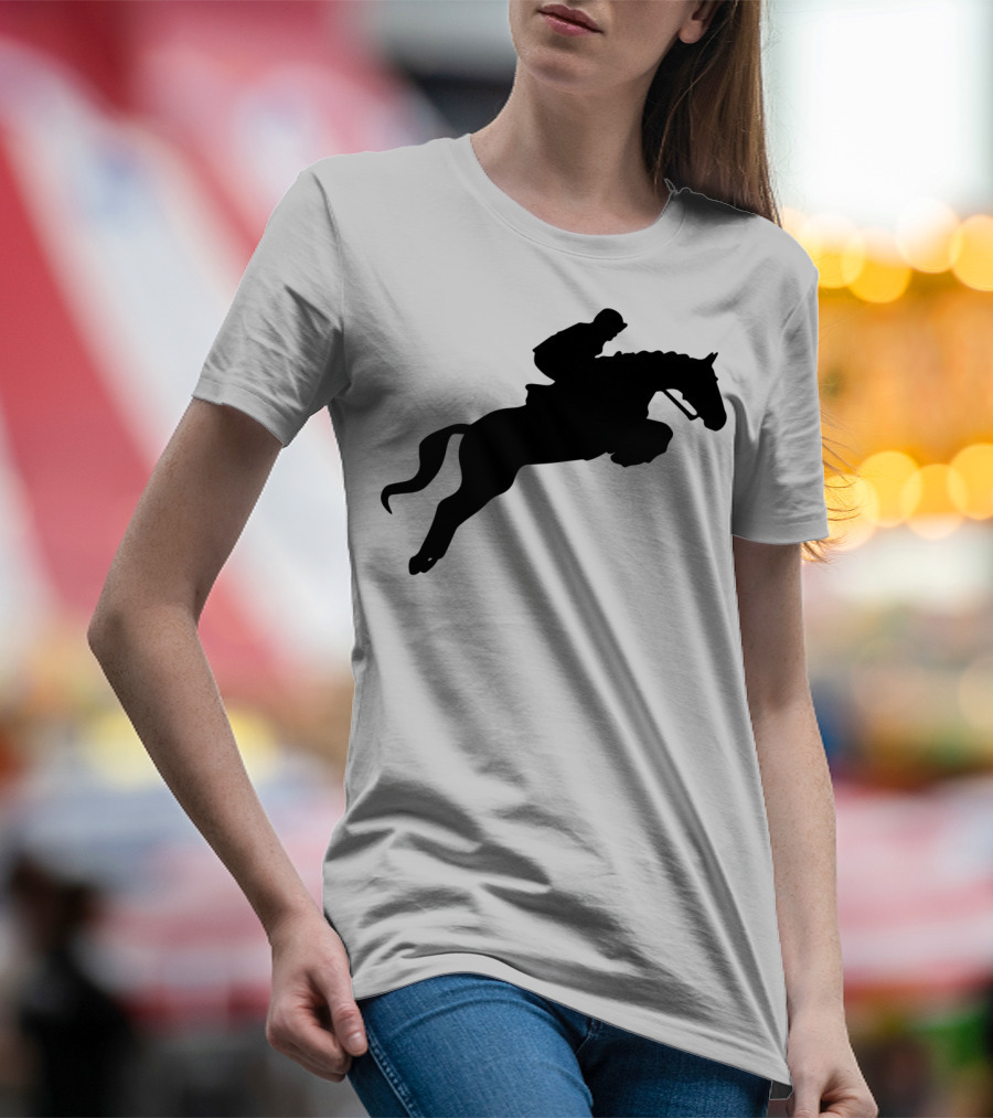 Cute English Riding Hunter Jumper Girl Equitation T-Shirt