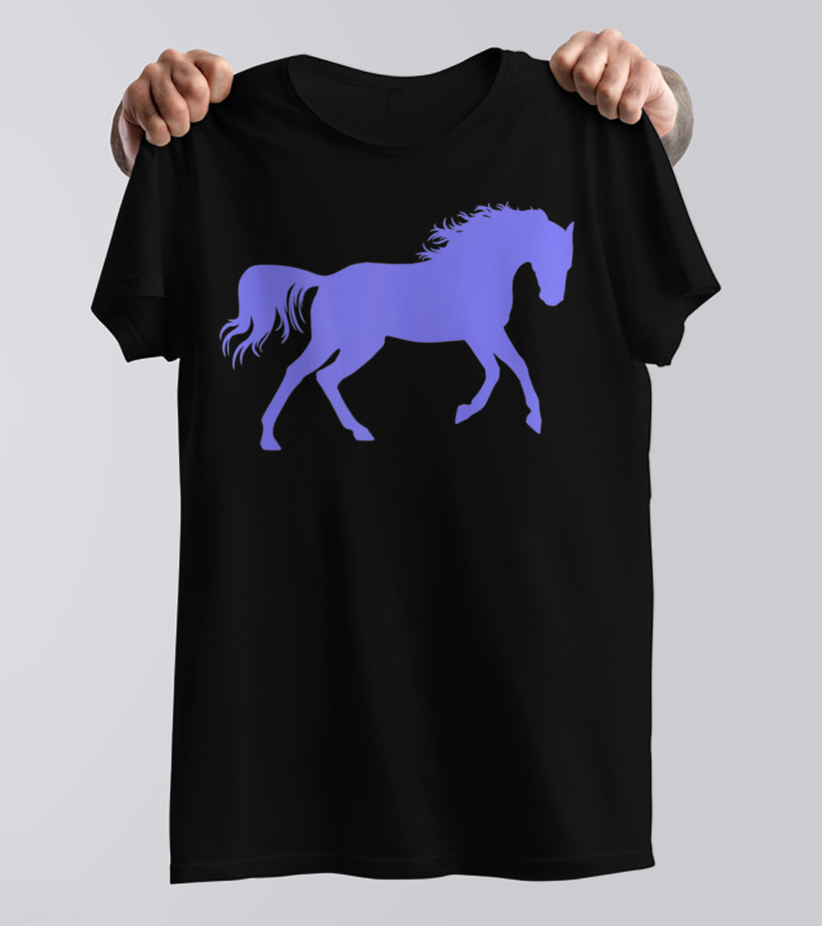 Galloping Horse Silhouette For Pony Loving Girls T-Shirt