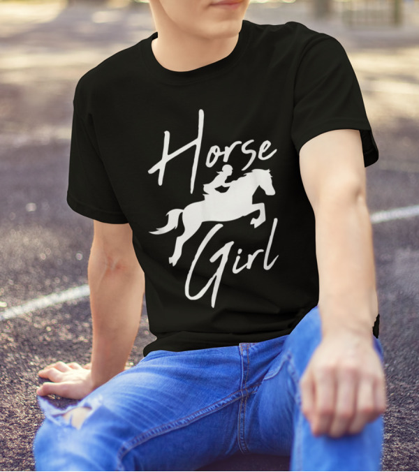Horse Girl Horseback Riding Farm T-Shirt