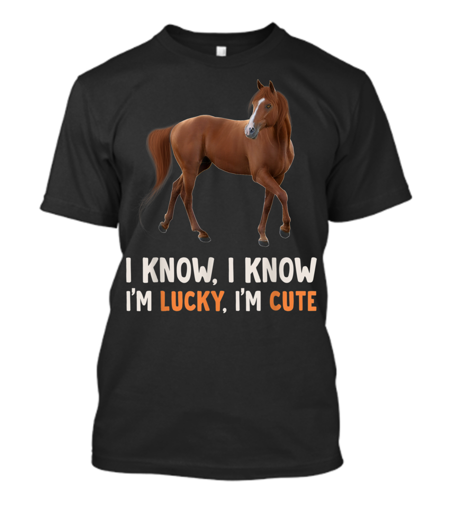Cute Lucky Horse Horsegirl I Know I'm Great T-Shirt