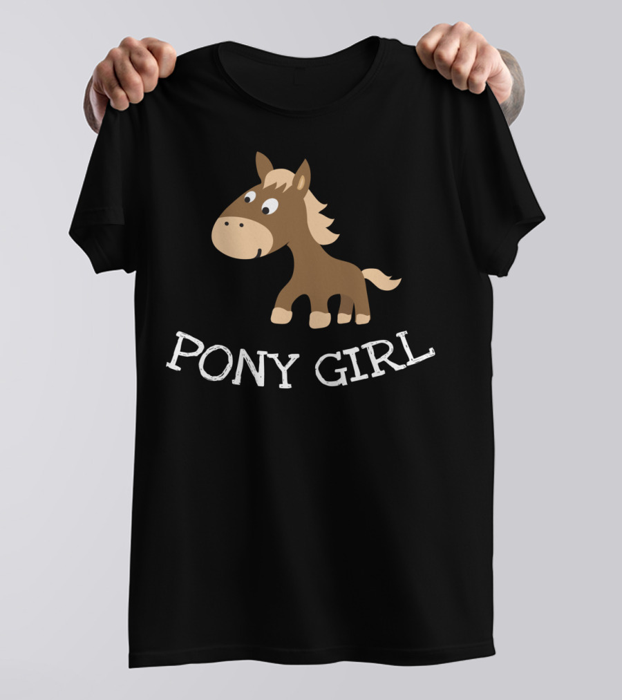 Pony Girl Cute Little Cartoon Horse T-Shirt