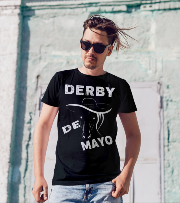 Derby De Mayo Sombrero Horse Race Mexican T-Shirt