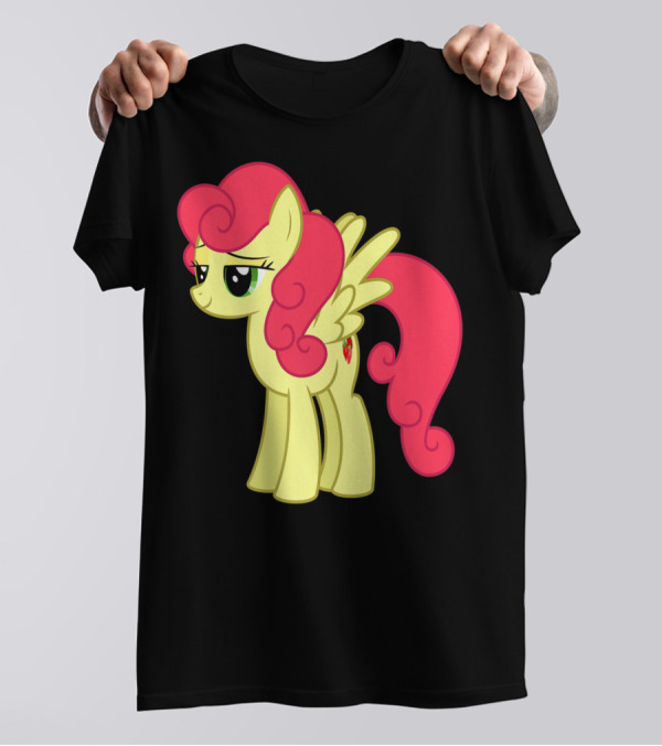 Daisy The Cut Horse Cartoon Style Character With Pink Mane And Wings T-Shirt