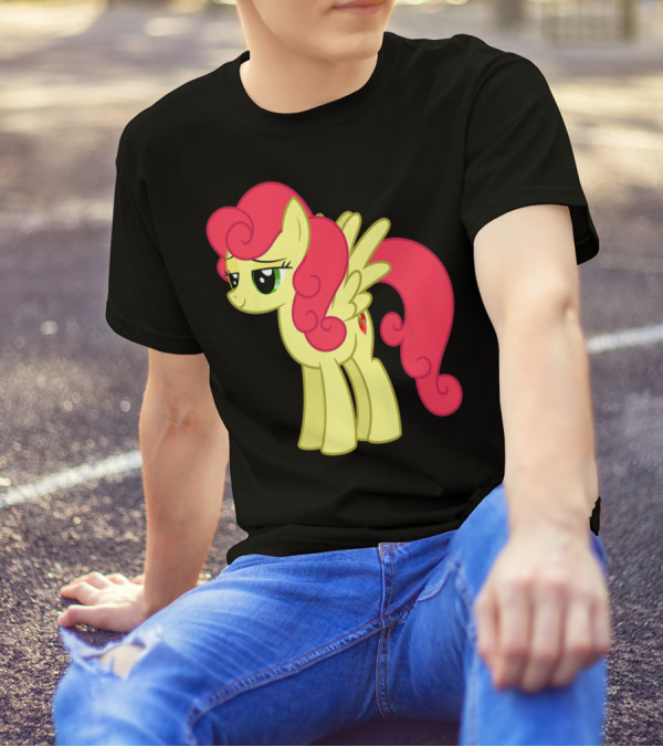 Daisy The Cut Horse Cartoon Style Character With Pink Mane And Wings T-Shirt
