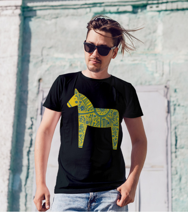 Dala Horse Swedish Folk T-Shirt