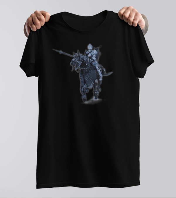 Destrier Medieval Knight Riding Armored Horse Unique Warrior T-Shirt