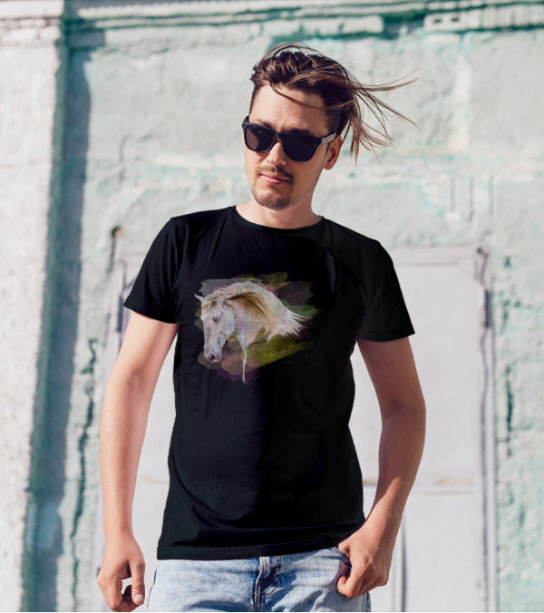 Dream Mysterious Horse Watercolor Head T-Shirt
