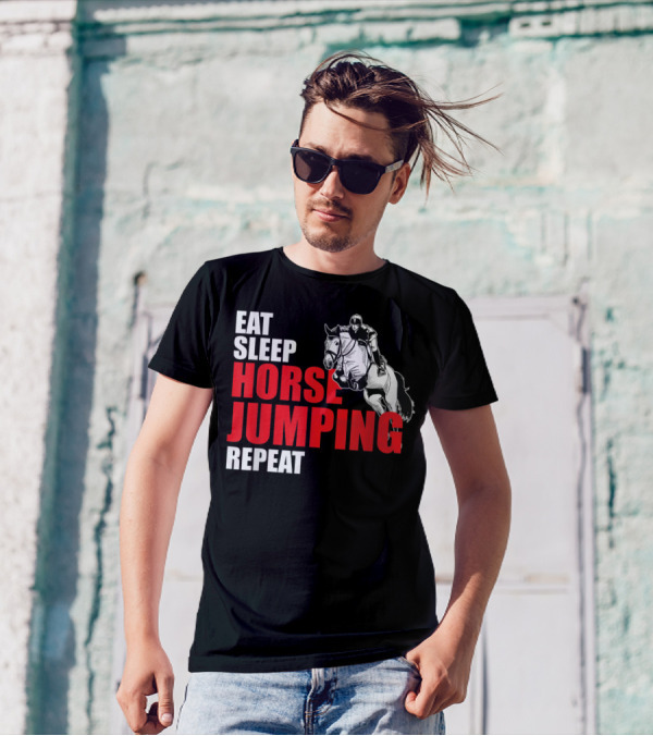 Eat Sleep Horse Jumping Repeat T-Shirt