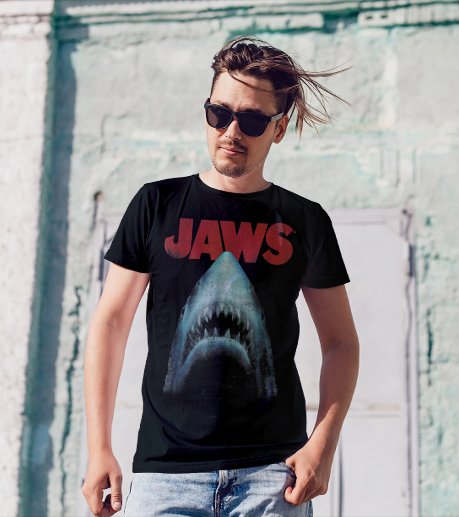Jaws Classic Movie Shark Closeup T-Shirt