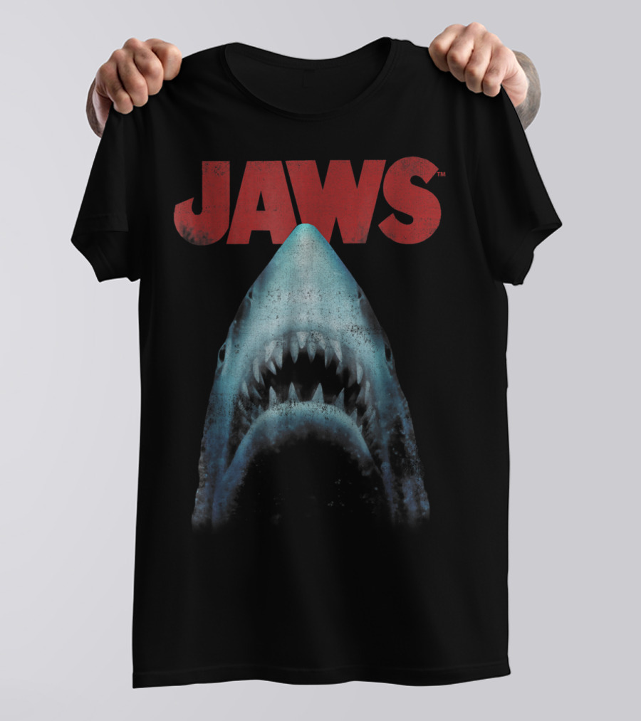 Jaws Classic Movie Shark Closeup T-Shirt