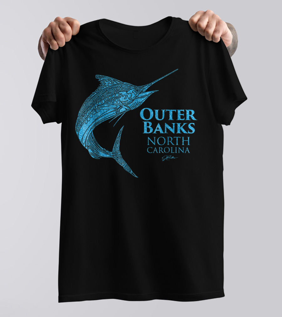 Outer Banks North Carolina Marlin Jcombs T-Shirt