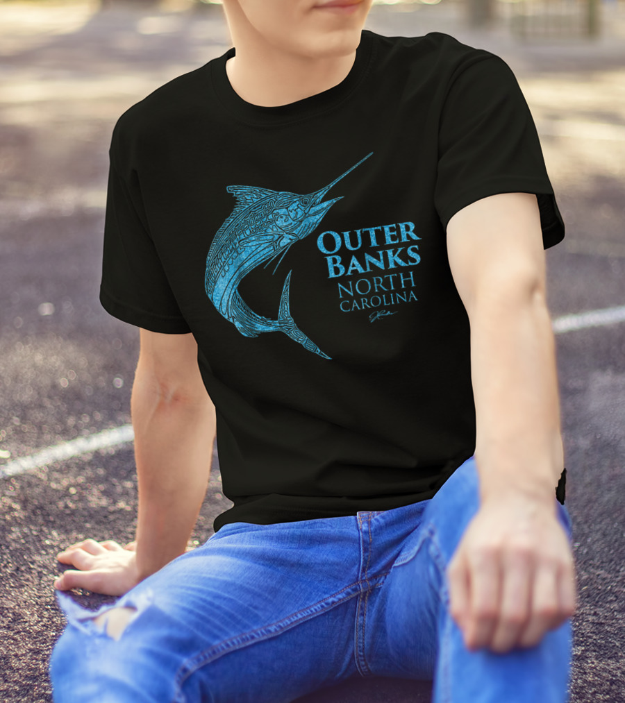 Outer Banks North Carolina Marlin Jcombs T-Shirt