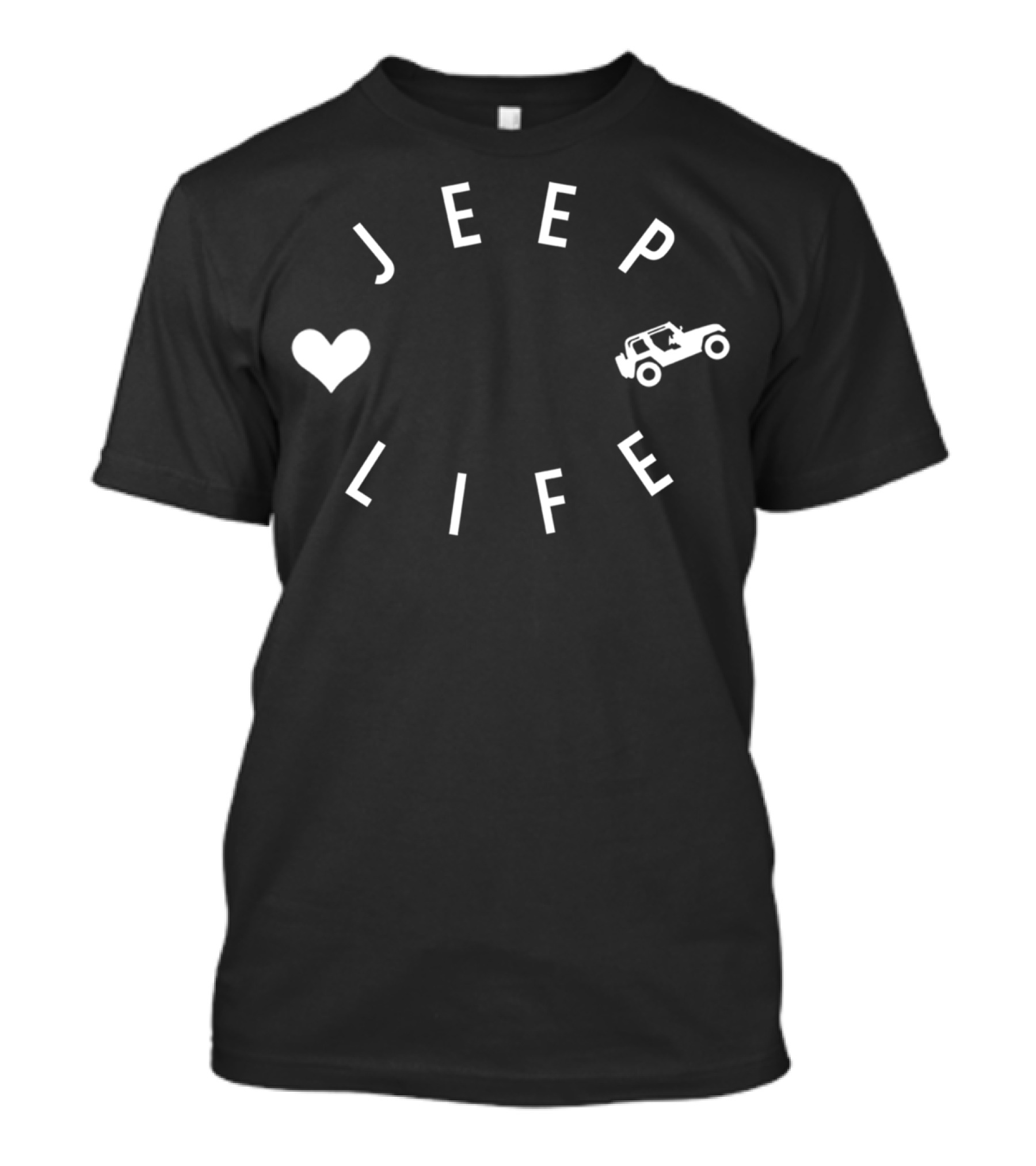 Jeep Life Heart Women's Jeep Wrangler Adventure T-Shirt