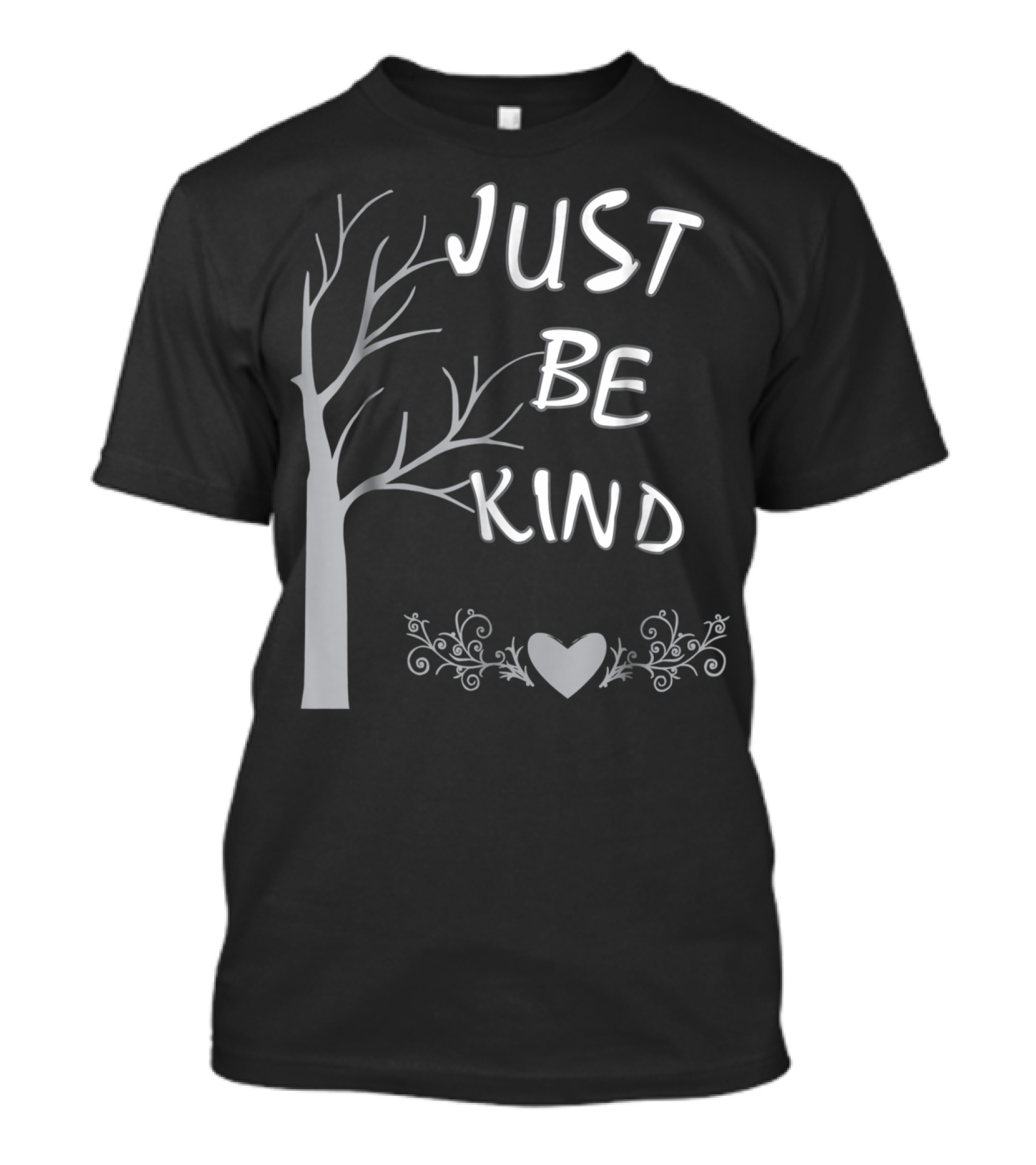 JUST BE KIND Tree Heart Flourish T-Shirt