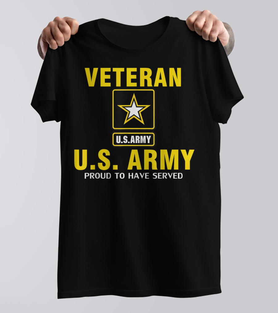 Veteran U.S. Army Proud To Have Served Star Emblem T-Shirt