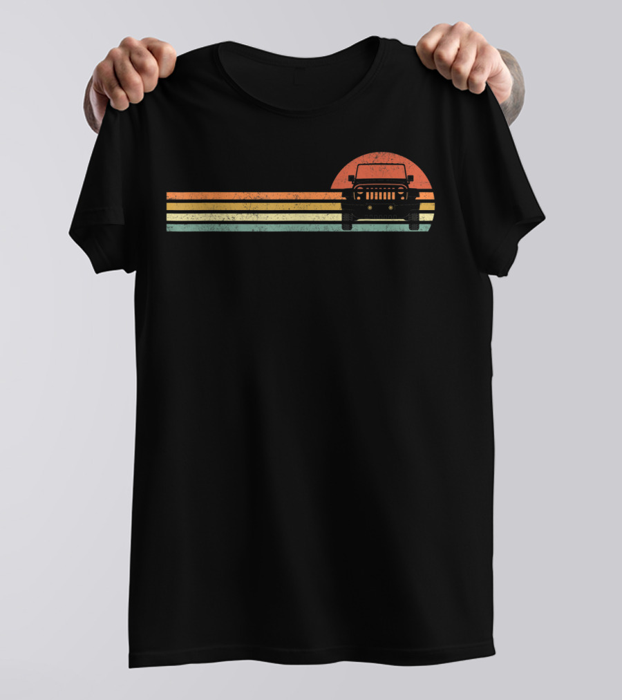 Retro Sunset Jeep T-Shirt