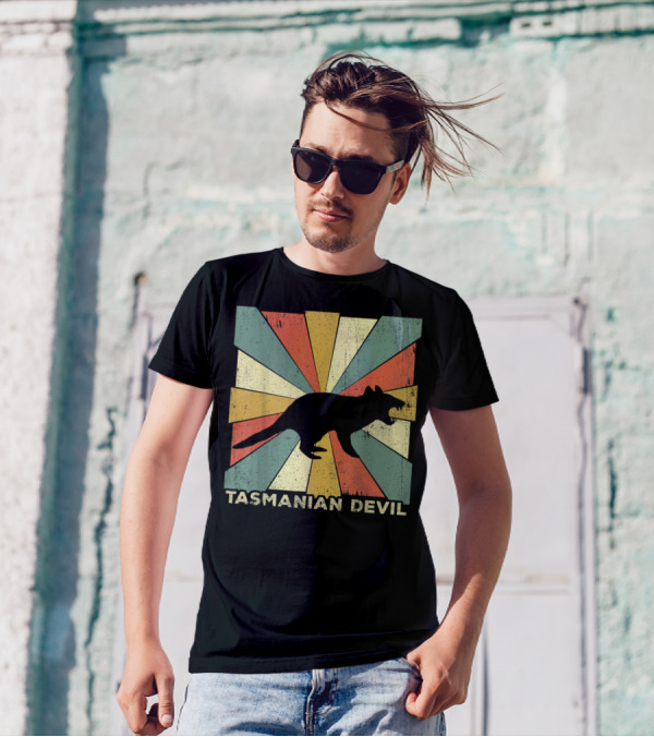 Vintage Tasmanian Devil Lover Style Animal Retro T-Shirt