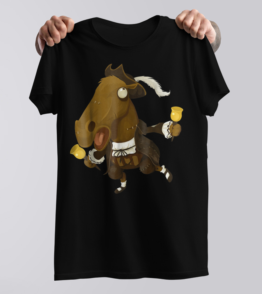 Funny Horse Joke For Horse Lovers Bell-Ringing 18th Century T-Shirt