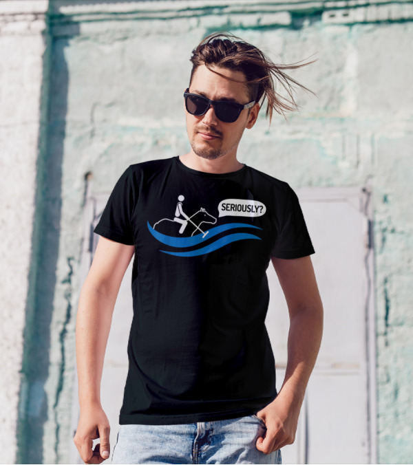 Seriously Funny Water Polo Played On A Horse T-Shirt