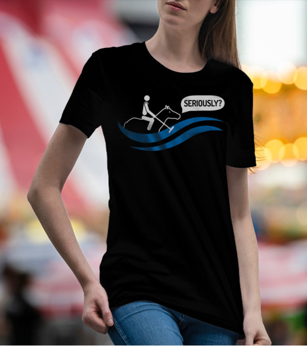 Seriously Funny Water Polo Played On A Horse T-Shirt