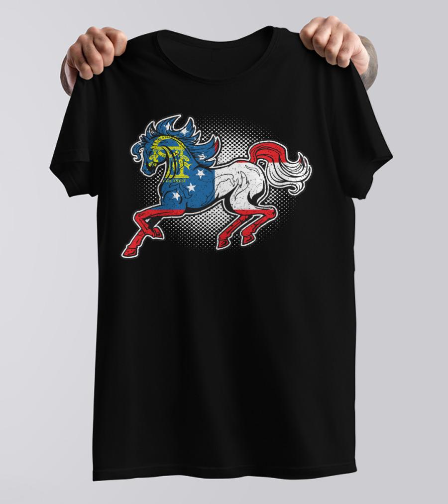 Georgia State Flag Horse T-Shirt
