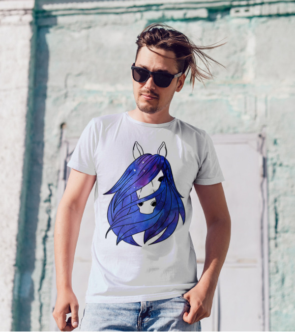 Galaxy Horse Mystical Equestrian For Girls With Starry Mane T-Shirt