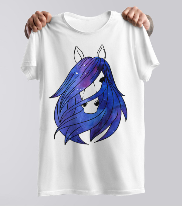 Galaxy Horse Mystical Equestrian For Girls With Starry Mane T-Shirt