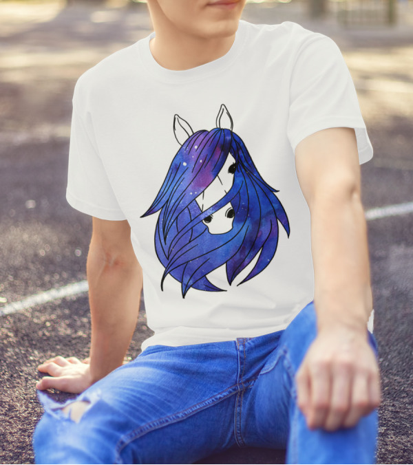 Galaxy Horse Mystical Equestrian For Girls With Starry Mane T-Shirt