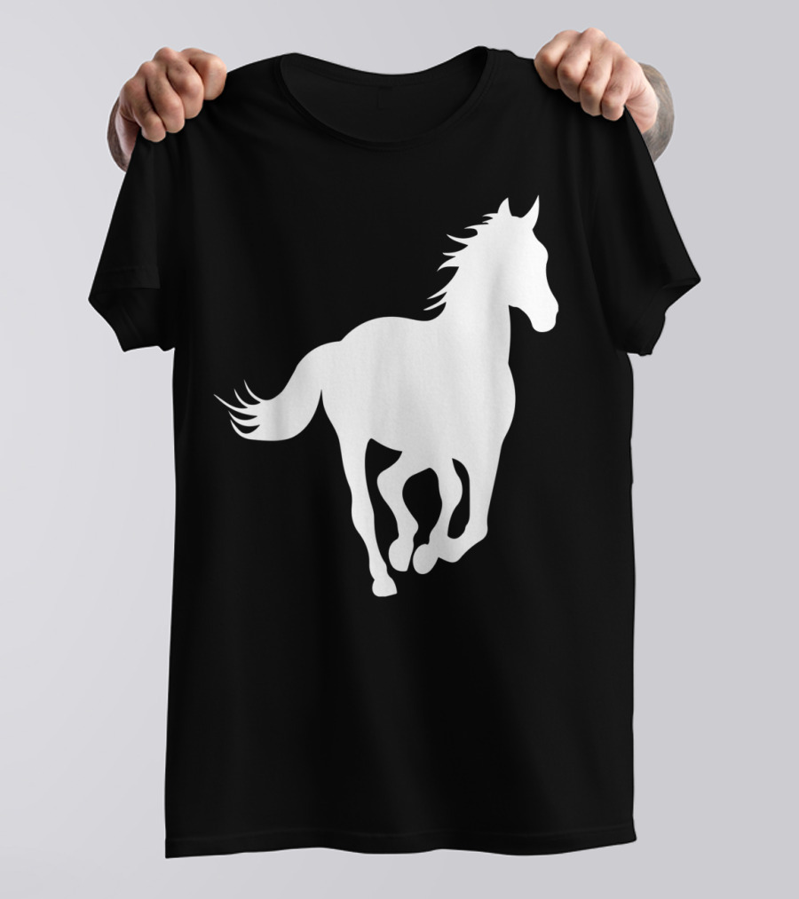 Galloping Horse Silhouette For Horse Owners And Riders T-Shirt