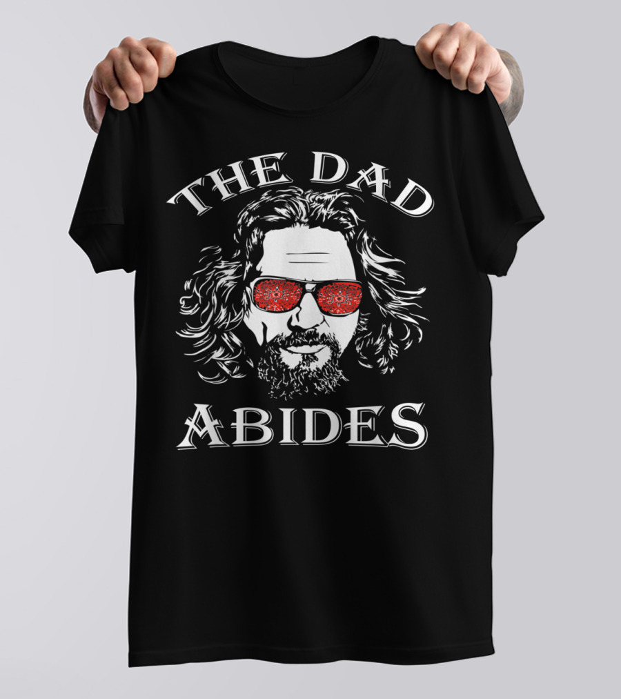 The Dad Abides Long Hair Sunglasses Bandana T-Shirt