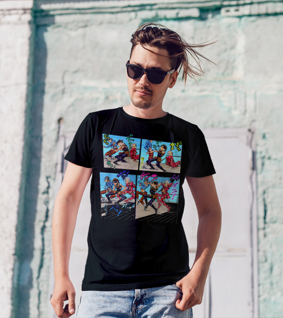 Tortures Dance Jojo's Bizarre Adventure Part Iconic Comic Panels Scene T-Shirt