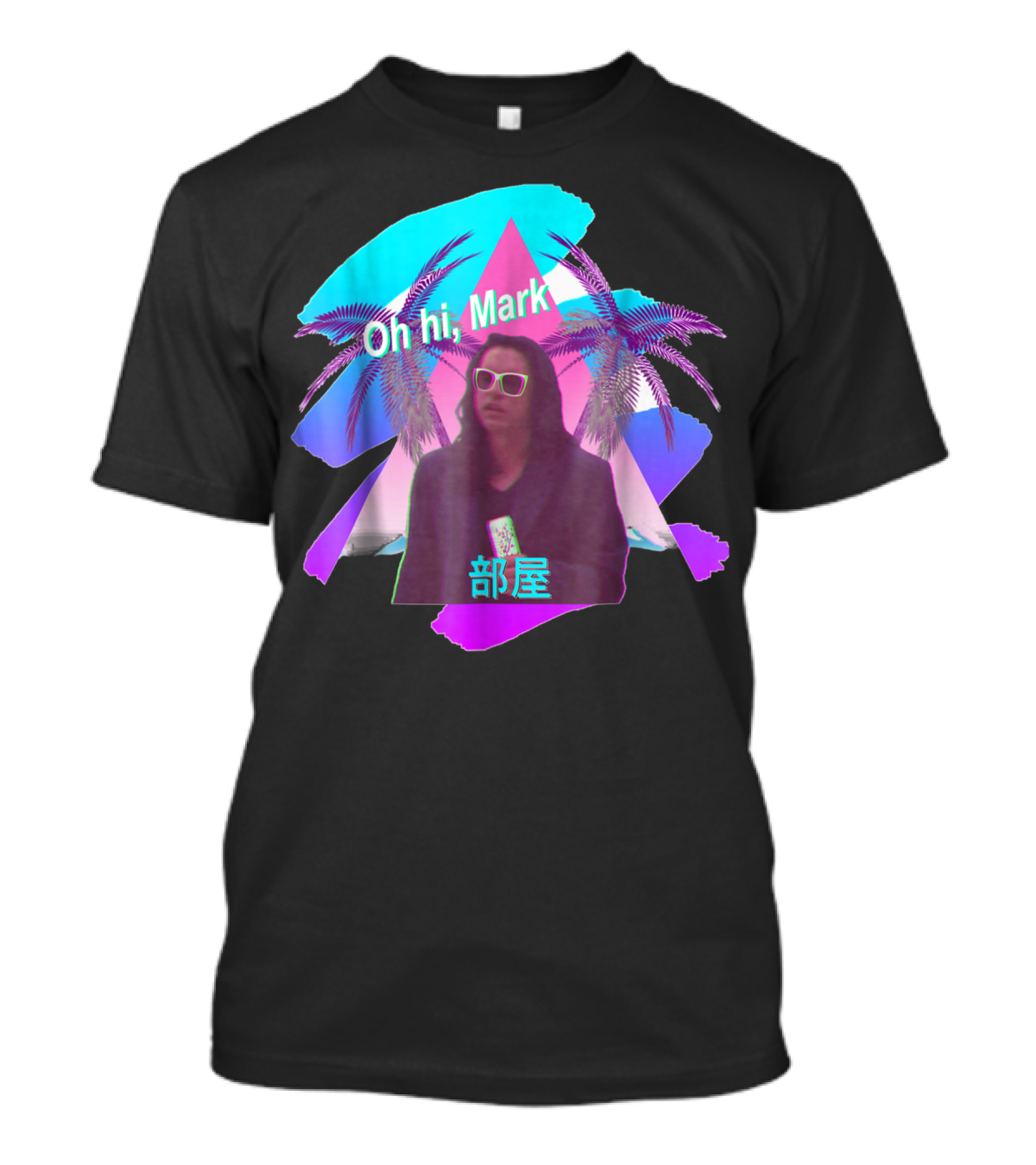 Oh Hi Mark Vaporwave 部屋 The Room Aesthetic T-Shirt
