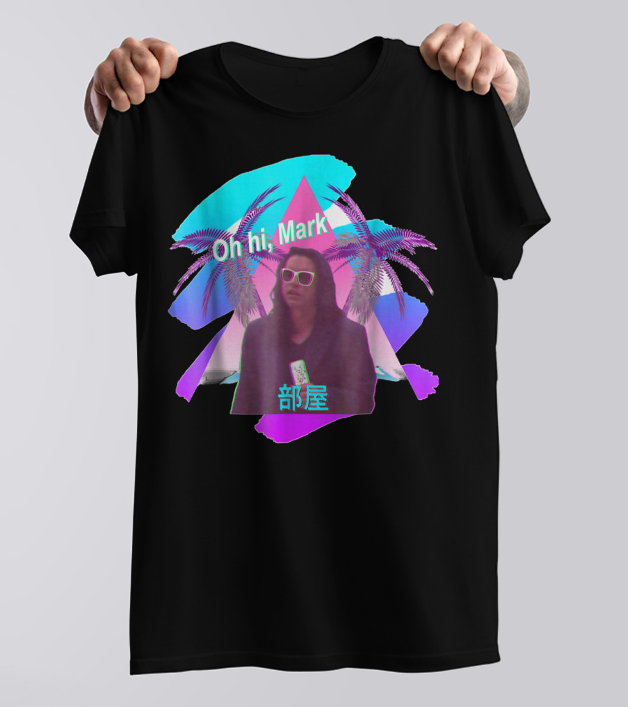 Oh Hi Mark Vaporwave 部屋 The Room Aesthetic T-Shirt