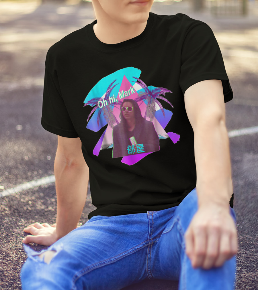 Oh Hi Mark Vaporwave 部屋 The Room Aesthetic T-Shirt