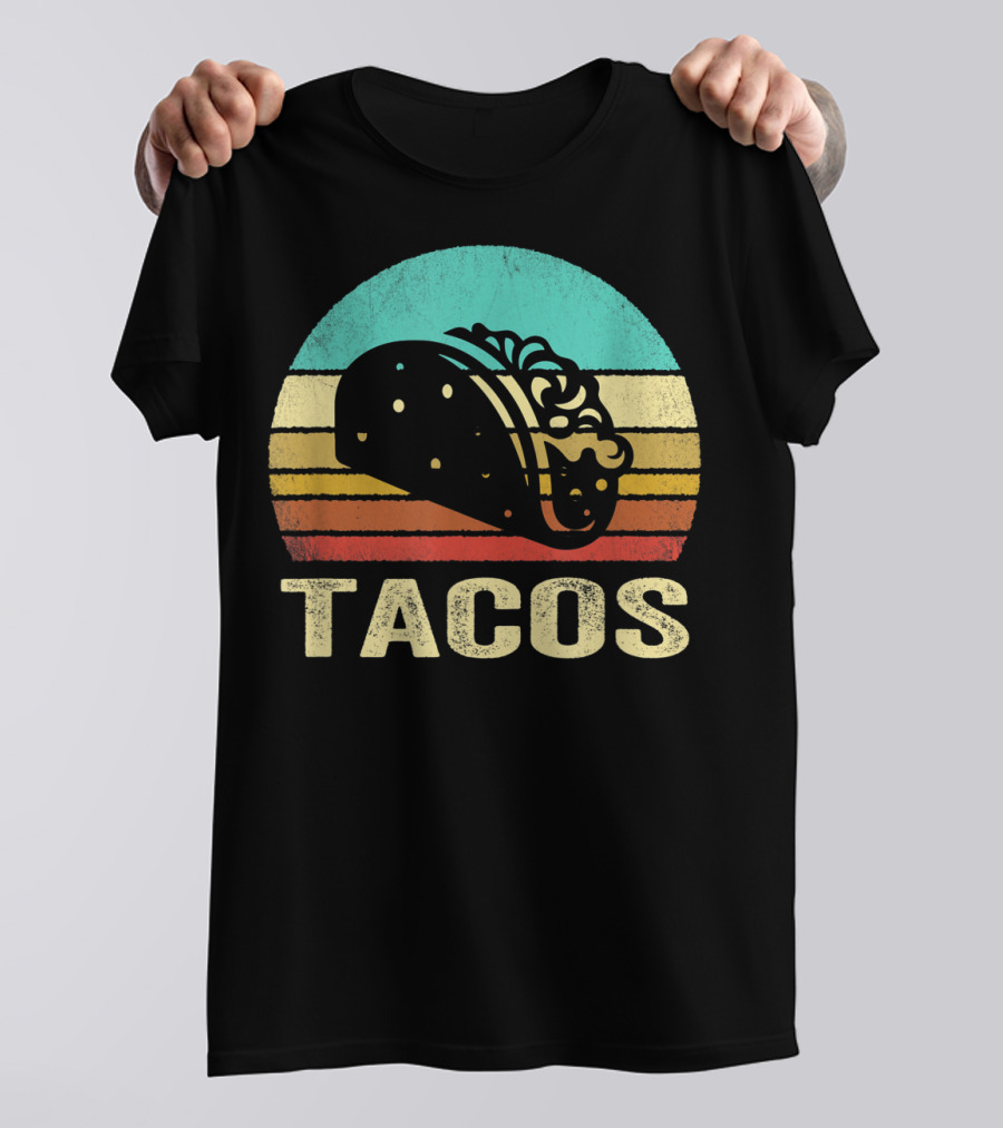 Retro Taco Vintage Sunset T-Shirt