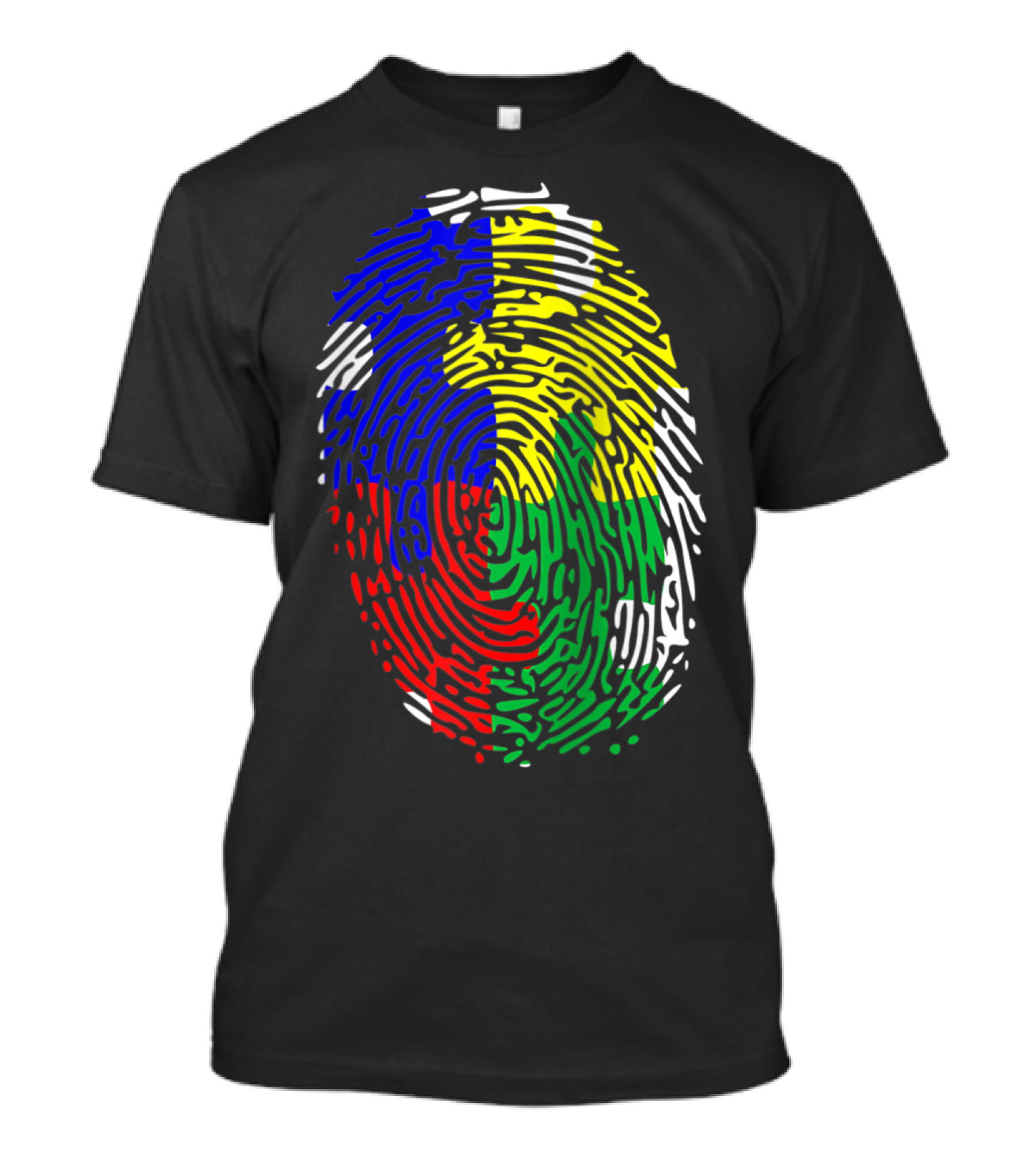 Autism Spectrum Disorder Awareness Colorful Fingerprint Raglan Baseball T-Shirt