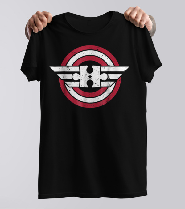 Autism Superhero Shield With Puzzle Wings For Adults And Children T-Shirt