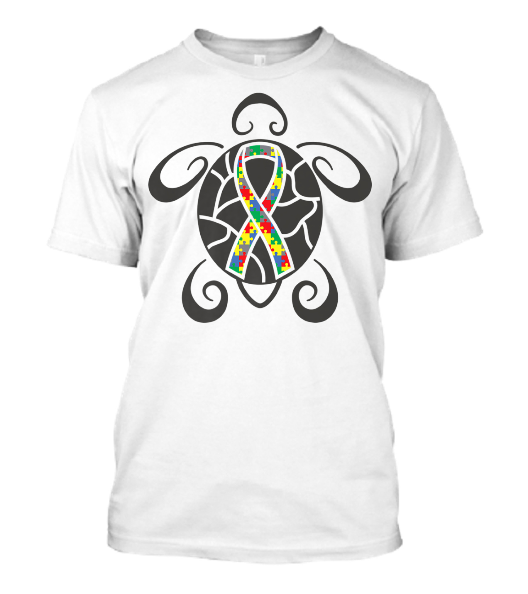Autism Support Turtle Puzzle T-Shirt