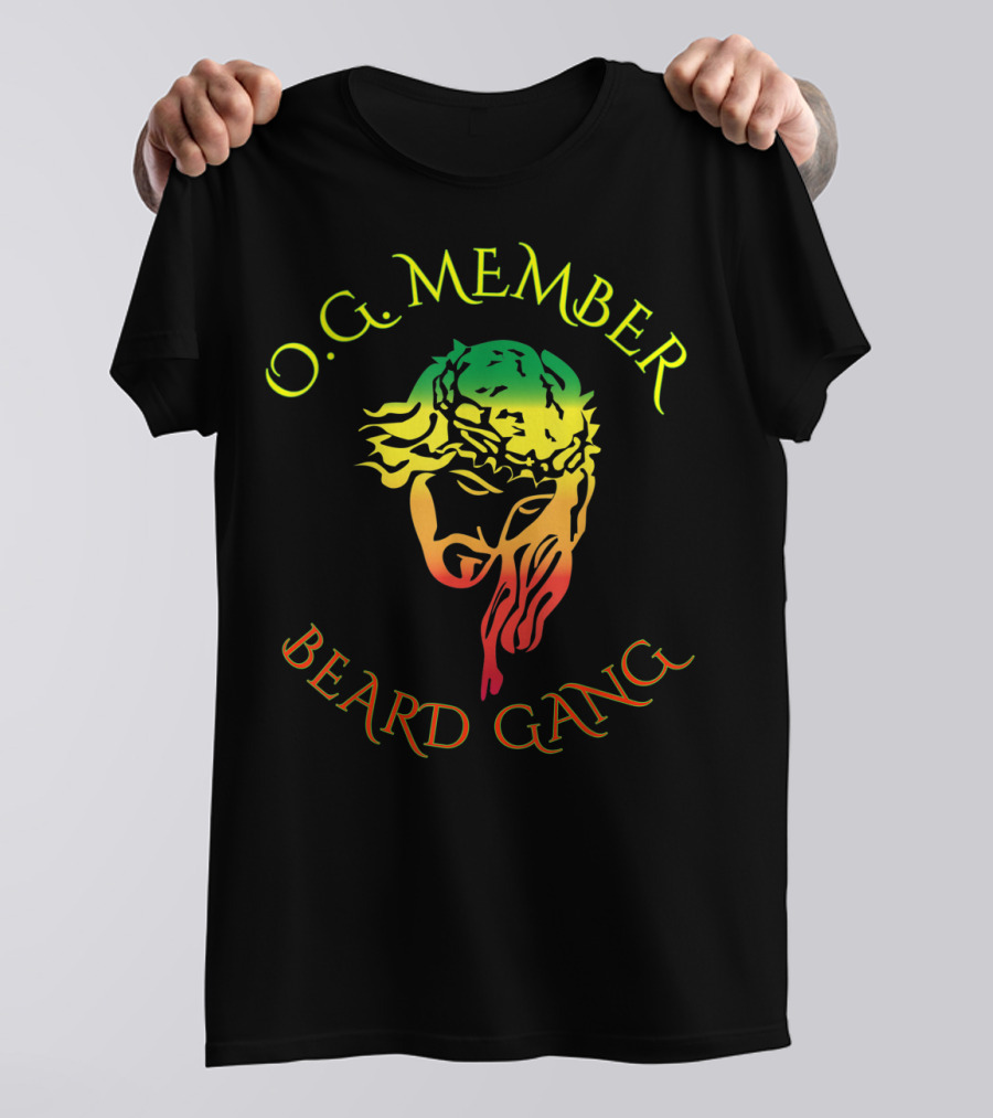 O.G. Member Beard Gang Jesus Beard T-Shirt