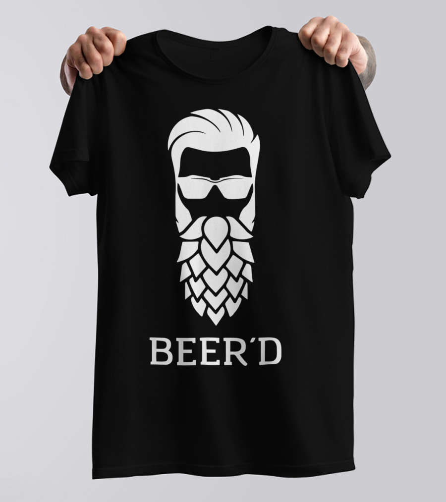 Beer Beard Funny Play On Words T-Shirt