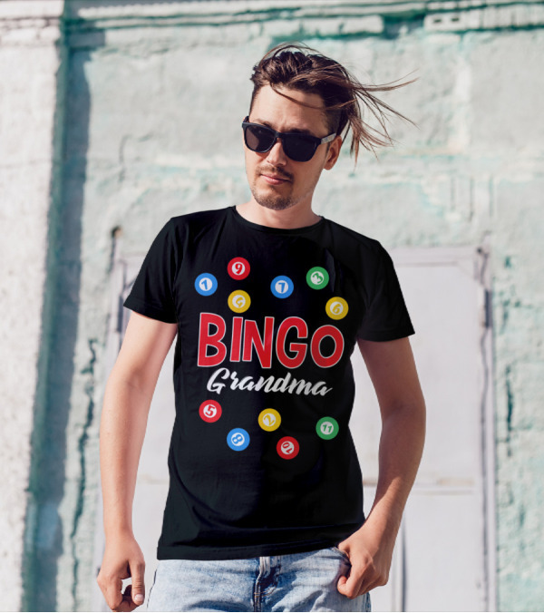 Bingo Grandma Funny Lucky Lotto Keno Numbers T-Shirt