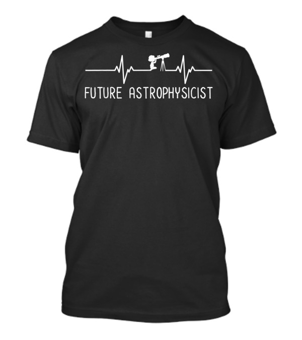 Future Astrophysicist Telescope Heartbeat Line T-Shirt
