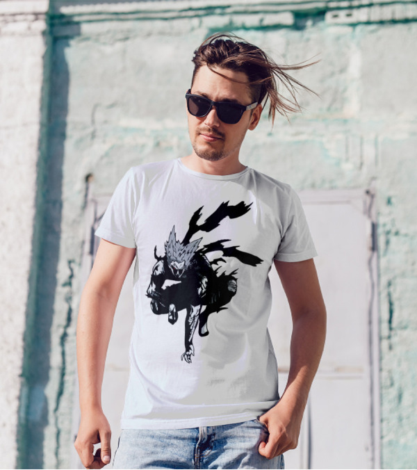 Garou Hero Hunter Dark Shadow Pose T-Shirt