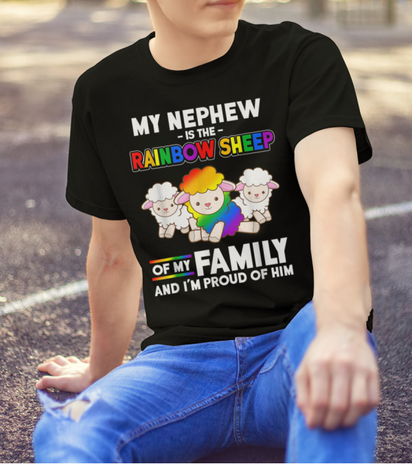 My Nephew Is The Rainbow Sheep Of My Family And I'm Proud Of Him T-Shirt